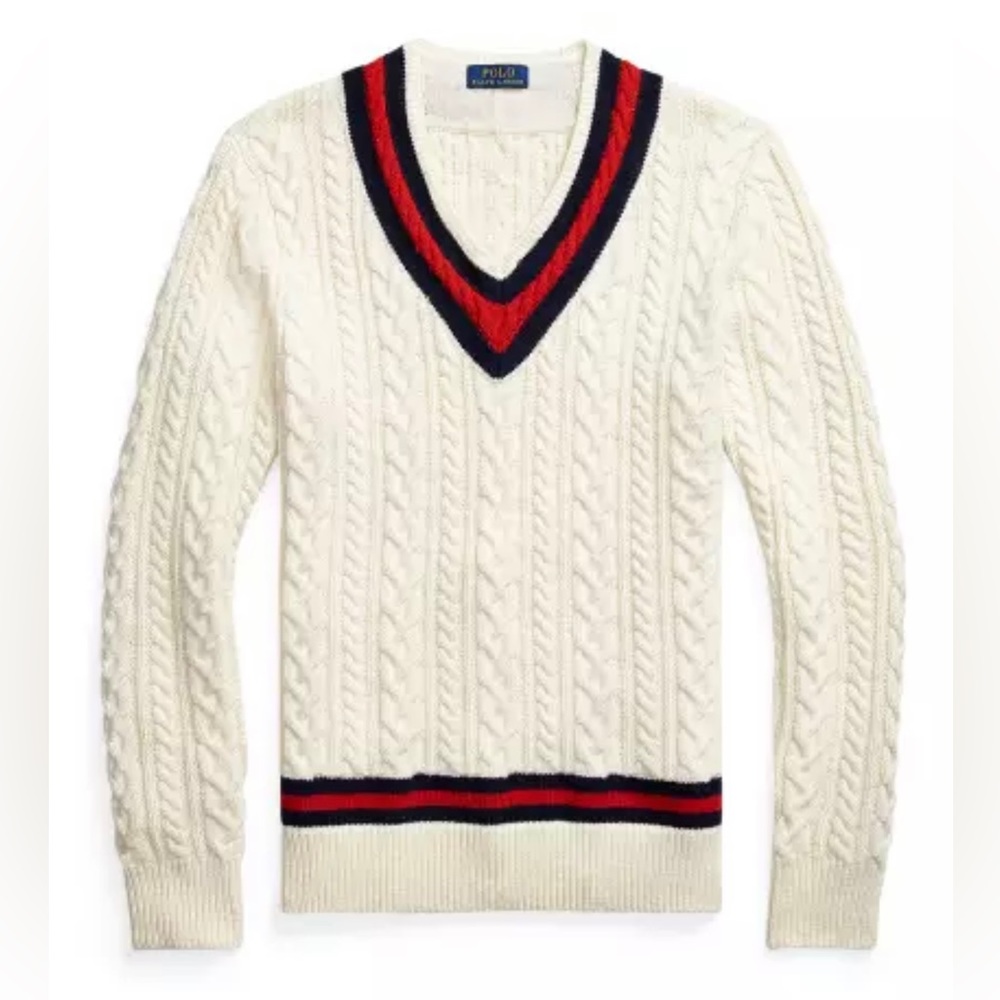 Polo Ralph Lauren Iconic Cricket Tennis Sweater NWT Medium